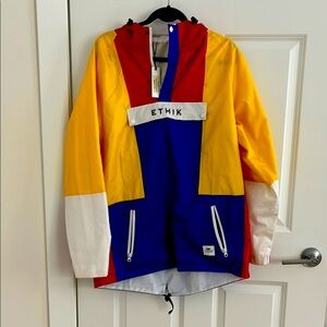 Ethik mens L color block weatherproof jacket